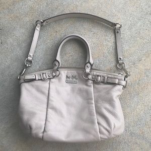 Coach Grey Madison Leather Convertible Bag - EUC